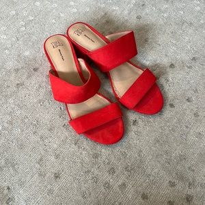 Time and Tru Red Sandals